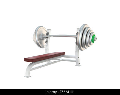 Sport barbell Stock Photo