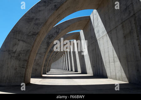 the breakwater wall at the port of Puerto de Tazacorte, La Palma, ESP, Spanien Stock Photo