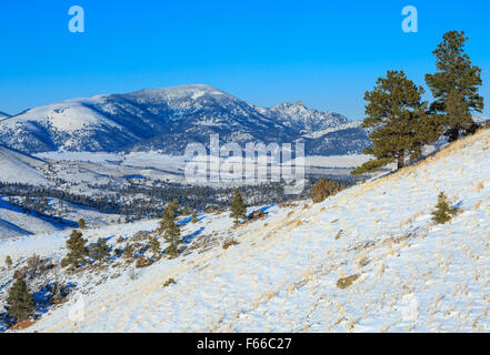 sleeping giant mountain and foothills near helena, montana Stock Photo ...