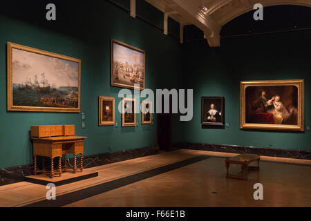 London, UK. 12 November 2015. Dutch masterpieces collected by kings and queens since Charles I go on display in the exhibition Masters of the Everyday: Dutch Artists in the Age of Vermeer, The Queen's Gallery, Buckingham Palace. The exhibition from the Royal Collection opens on 13 November 2015 and runs until 14 February 2016. Stock Photo