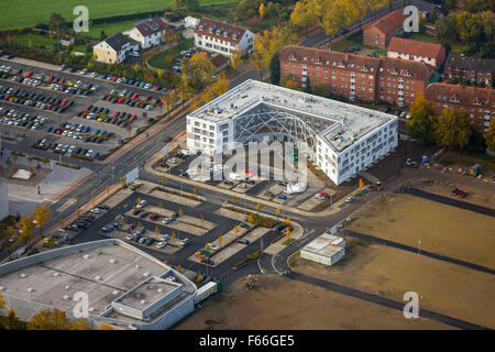 College, Hochschule Hamm Lippstadt, HSHL, HSHL, Paracelsuspark with student apartments  scientific quarters, SCI Stock Photo