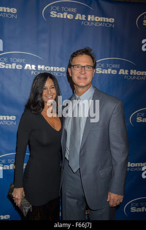 LEE MAZZILLI AND WIFE.at Joe Torre Safe at Home Foundation s 7