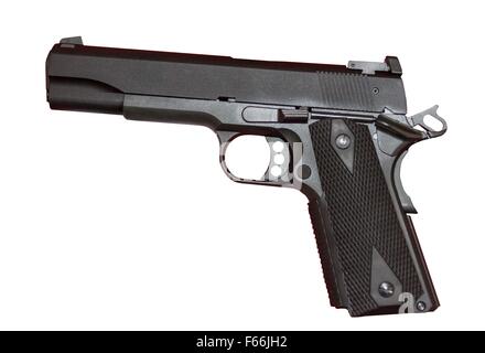 Colt 22 cal. automatic pistol.  Colt Gold Cup Trophy model. Stock Photo