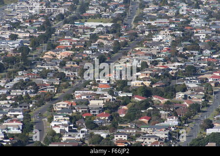 Aerial view of houses at Mount Maunganui, Tauranga, Bay of Plenty, New Zealand Stock Photo