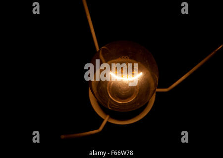 Light bulb electricity switched on power Stock Photo