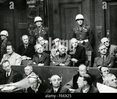 Nuremberg Trials Defendants In Their Dock Circa 1945 1946 in Front Nuremberg Trials Defendants In Their Dock Circa 1945 1946 in Front