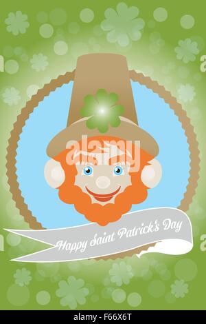 Card for Irish Saint Patrick's Day Stock Vector