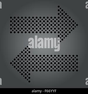 Fine Vector Dotted Arrows Stock Vector