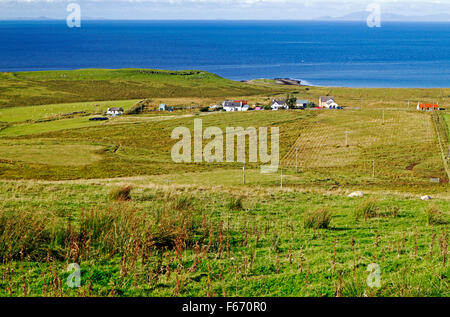 A view of Loch Snizort from Totscore, Trotternish Peninsula, Isle of Skye, Inner Hebrides, Scotland, United Kingdom. Stock Photo