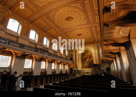 Chapel, Old Royal Naval College, London; UK Stock Photo