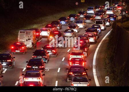 Rush-hour in the evening Stock Photo