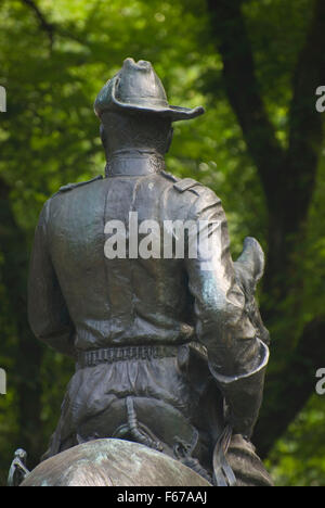 Theodore Roosevelt Rough Rider, Park Blocks, Portland, Oregon Stock Photo