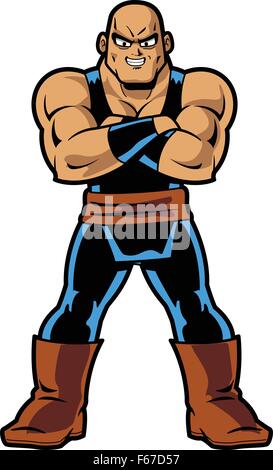 Anime Manga Muscle Man Stock Vector