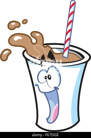 Cartoon Milkshake Stock Photo Alamy