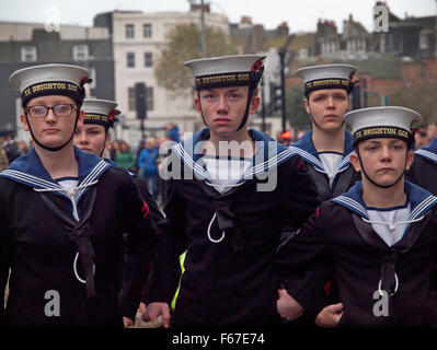 Remembrance Sunday in Brighton, 2015 Stock Photo