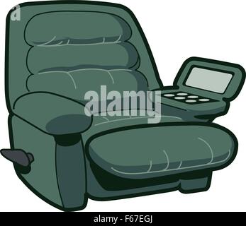Reclining Chair Illustration Stock Vector