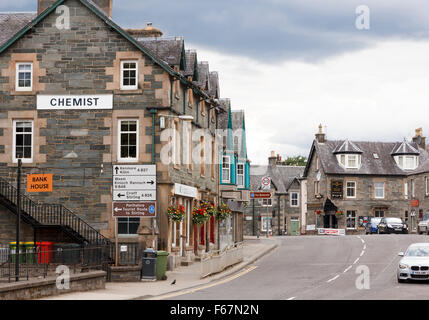 The town centre, Aberfeldy, Perthshire, Scotland Stock Photo