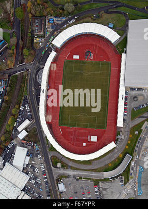 aerial view of The Manchester Regional Arena, UK Stock Photo