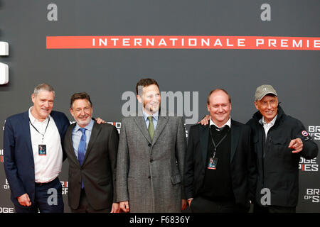 Berlin, Germany. 13th November, 2015. ZOO Palast cinema, Berlin, Germany. November 13th, 2015. 'Bridge of Spies' film premiere in ZOO Palast cinema in Berlin, Germany. Pictured (from right): Charlie Woebcken, Henning Molfenter, Georg Friedrich Prinz von Preussen, Jann Jakobs, Christoph Fisser Credit:  Piotr Zajac/Alamy Live News Stock Photo