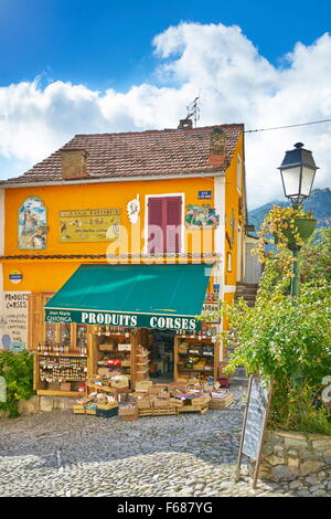 Corte Old Town, Corsica Island, France Stock Photo
