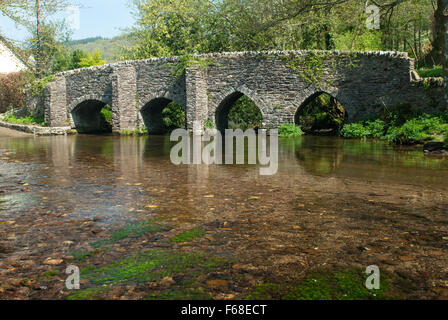 Bury village river ford on the River Haddeo, Somerset, England, UK ...