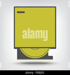 Player CD, Blue Ray icon as concept Stock Vector