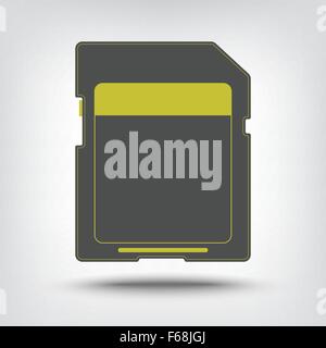 SD memory card icon as concept Stock Vector