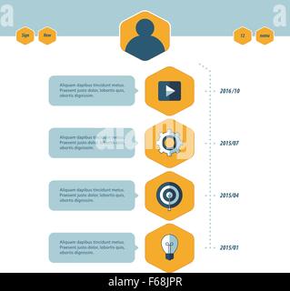 A blue and yellow infochart Stock Vector Image & Art - Alamy