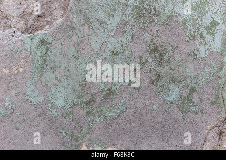 Background made of green textured shabby plaster wall Stock Photo