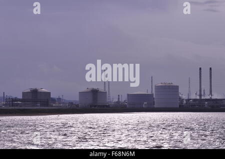 Tees Port oil refinery Cleveland Stock Photo