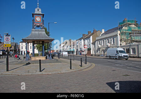 Dunstable Market Clock Tower Ashton Square Bedfordshire Stock Photo