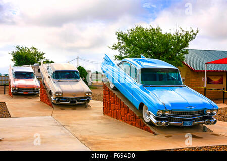 Antique Cadillac at Cadillac RV Ranch in Amarillo, Texas Stock Photo ...
