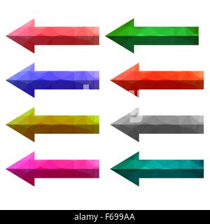 Set of Colorful Arrows Stock Vector