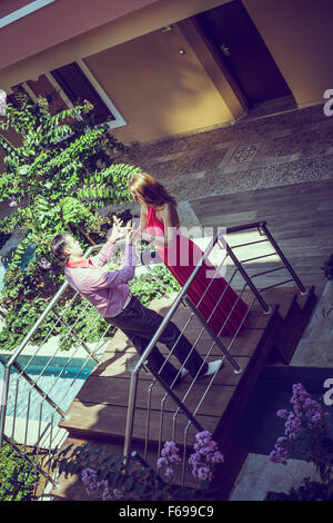 posing enamored couple Stock Photo - Alamy