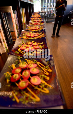 Ruth Reichl at her talk, lunch and autograph session on her new cookbook 'My Kitchen Year: 136 Recipes That Saved My Life' at The Café at Books & Books at The Adrienne Arsht Center  Featuring: Atmosphere Where: Miami, Florida, United States When: 14 Oct 2 Stock Photo