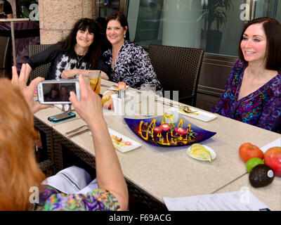 Ruth Reichl at her talk, lunch and autograph session on her new cookbook 'My Kitchen Year: 136 Recipes That Saved My Life' at The Café at Books & Books at The Adrienne Arsht Center  Featuring: Ruth Reichl (C) Where: Miami, Florida, United States When: 14 Stock Photo