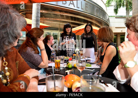 Ruth Reichl at her talk, lunch and autograph session on her new cookbook 'My Kitchen Year: 136 Recipes That Saved My Life' at The Café at Books & Books at The Adrienne Arsht Center  Featuring: Ruth Reichl, Cristina Nosti Where: Miami, Florida, United Stat Stock Photo