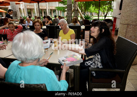 Ruth Reichl at her talk, lunch and autograph session on her new cookbook 'My Kitchen Year: 136 Recipes That Saved My Life' at The Café at Books & Books at The Adrienne Arsht Center  Featuring: Ruth Reichl Where: Miami, Florida, United States When: 14 Oct Stock Photo