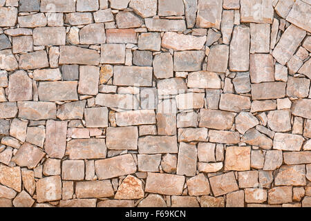 wall of rectangular freestones surface texture Stock Photo