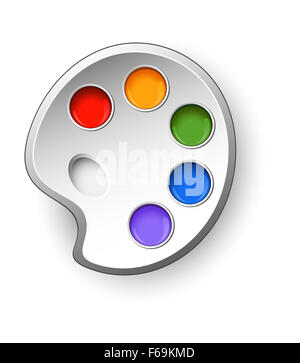 Art, artist, color palette, colors, paint, paint plate icon - Download on