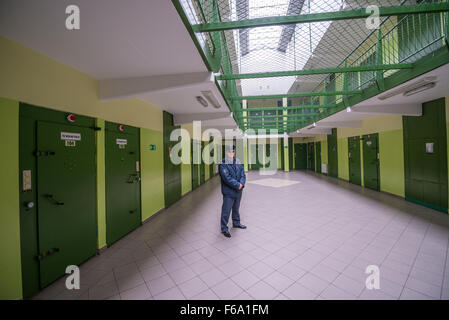 Inside the Sluzewiec Prison in Warsaw, Poland Stock Photo