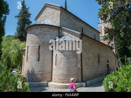 Nino's tomb and bell tower at Monastery of St Nino at Bodbe - Georgian Orthodox monastic complex, Kakheti region, Goergia Stock Photo