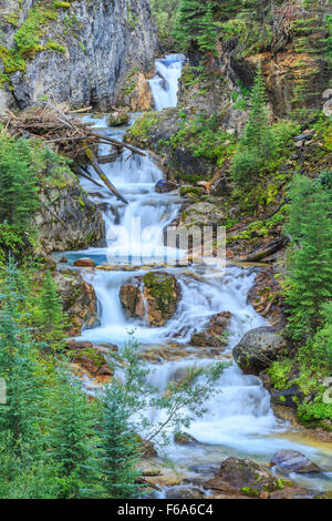 taylor falls on taylor creek in the madison range south of big sky, montana Stock Photo