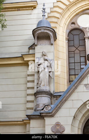 Saint James Church facade in Ljubljana, Slovenia Stock Photo