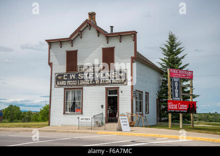 Heritage building, Fort Macleod, Alberta, Canada Stock Photo