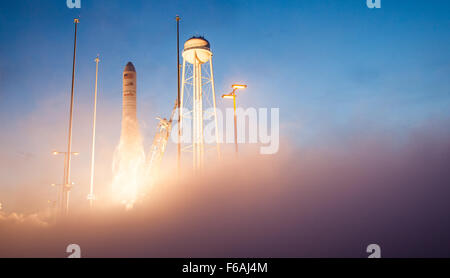 Orbital ATK Antares Launch Stock Photo