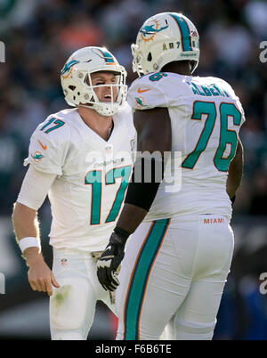 Miami Dolphins offensive tackle Branden Albert receives treatment on ...