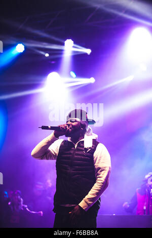 MOSCOW, RUSSIA - 5 SEPTEMBER, 2015 : Clifford Smith known as Method Man from Wu-Tang Clan performing live at Street Fire Festival Stock Photo