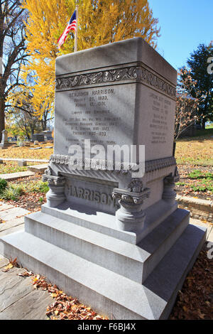 Benjamin Harrison presidential gravesite photo 2