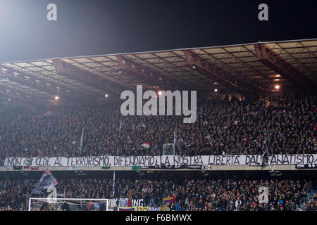 Cesena, Italy. 15th Nov, 2015. Cesena fasn Football/Soccer : Italian 'Serie B' match between AC Cesena 0-2 FC Bari at Stadio Dino Manuzzi in Cesena, Italy . © Maurizio Borsari/AFLO/Alamy Live News Stock Photo